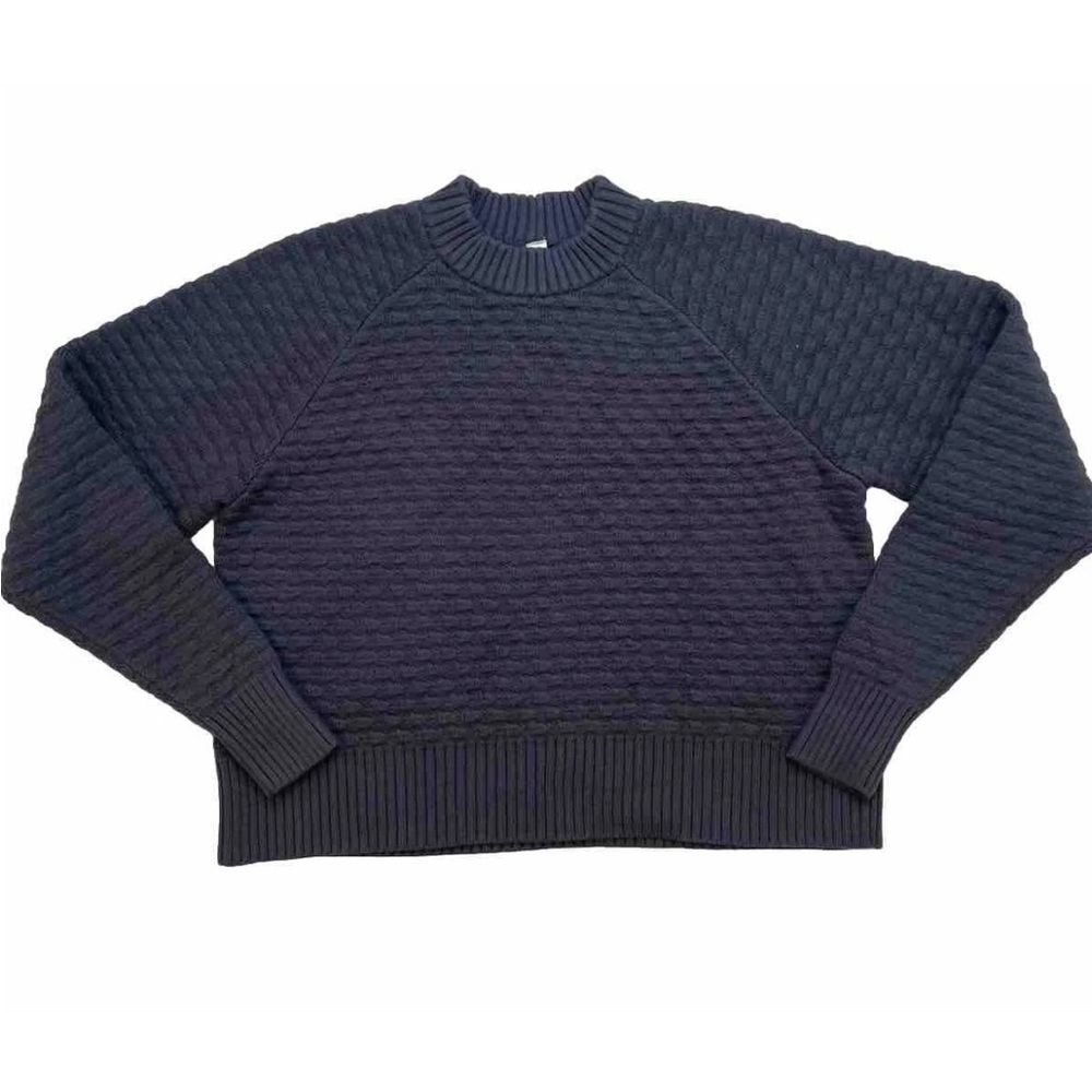 Lululemon athletica Women’s Blue Crewneck Sweater knit Pullover Size XS/S